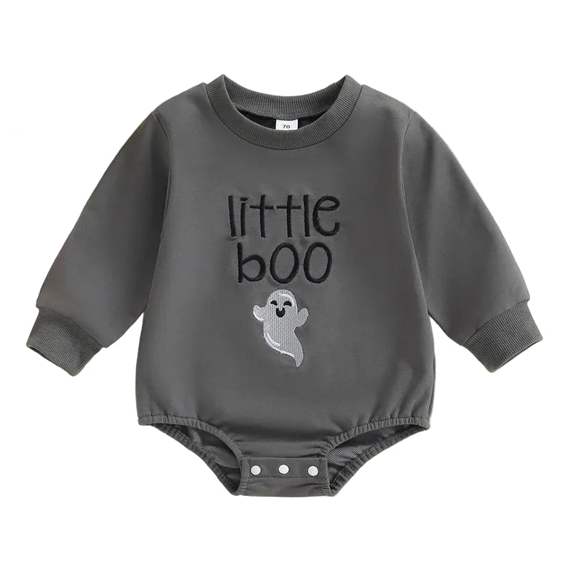 Little Boo Hallowen Long Sleeve Romper