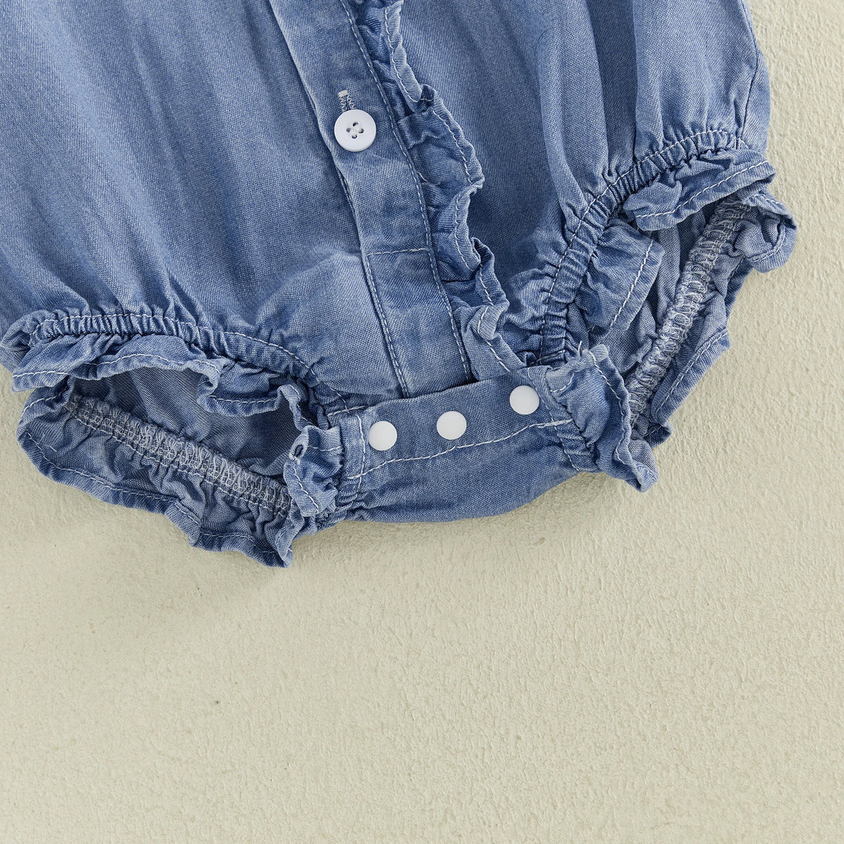 Gracie Short Sleeve Ruffle Romper