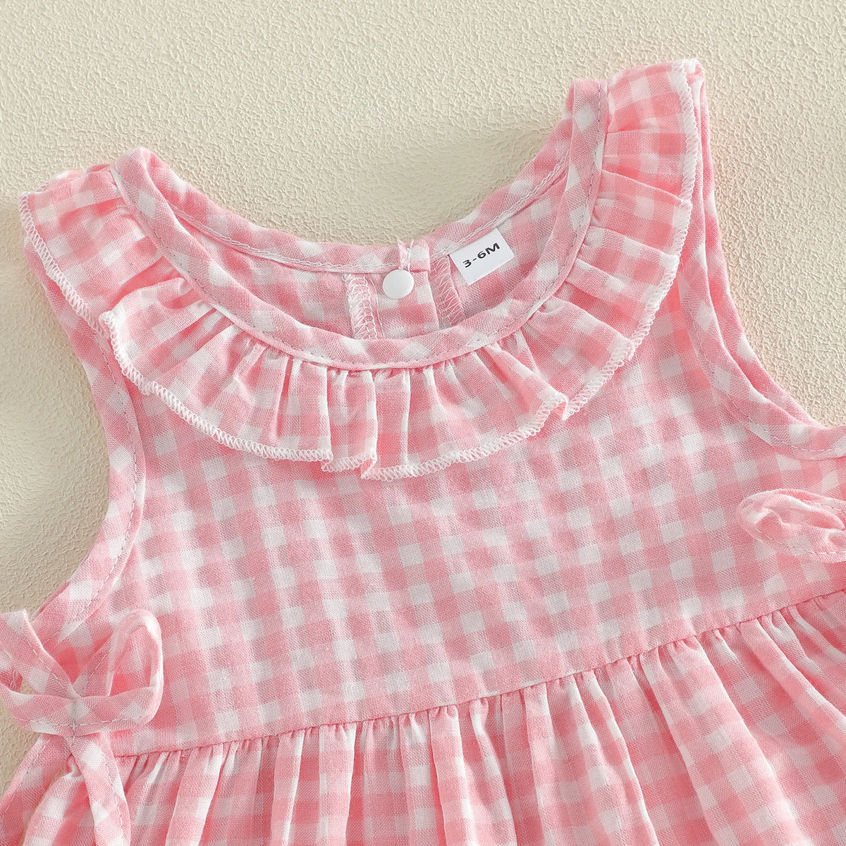 Georgia Gingham Baby Doll Set - Pink