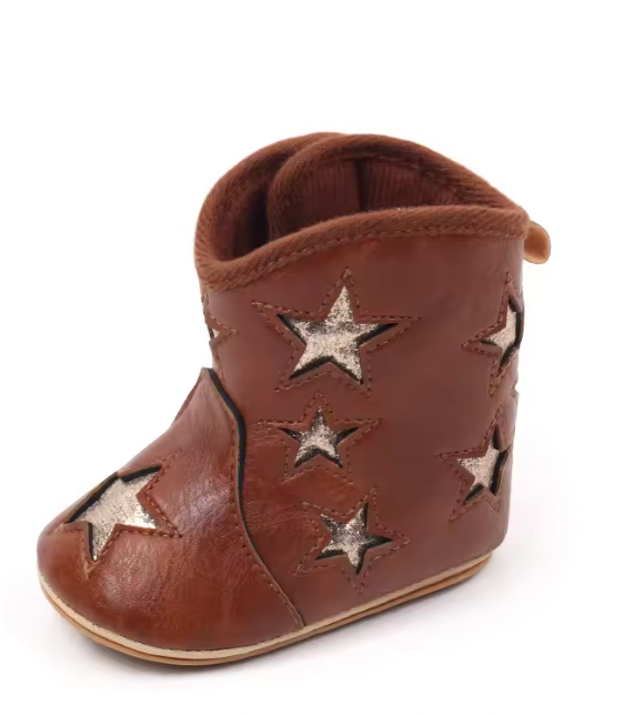 Avery Star Cowboy Baby Boots