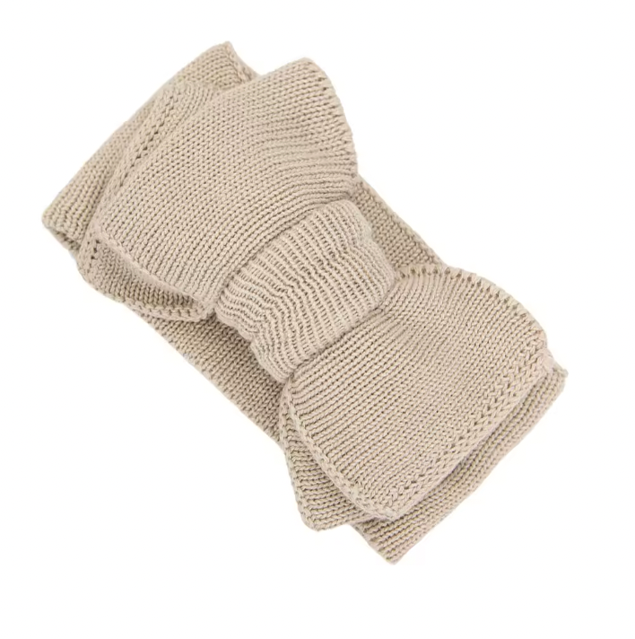 Coco Knit Bow Headband - Milk