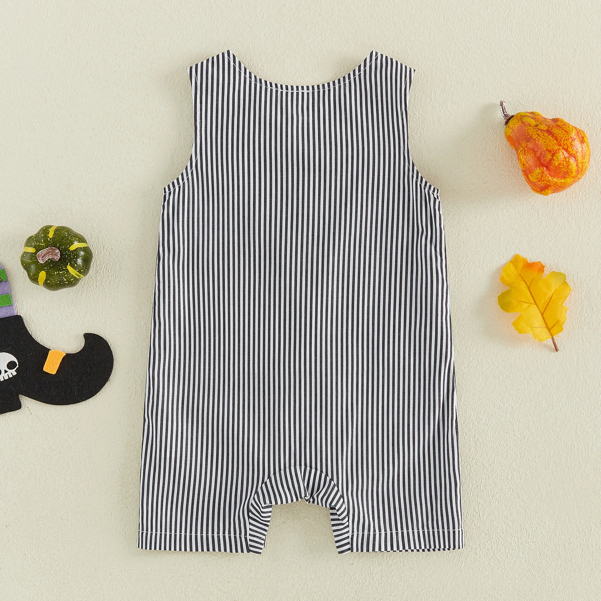 Boo Stripe Halloween Jumpsuit