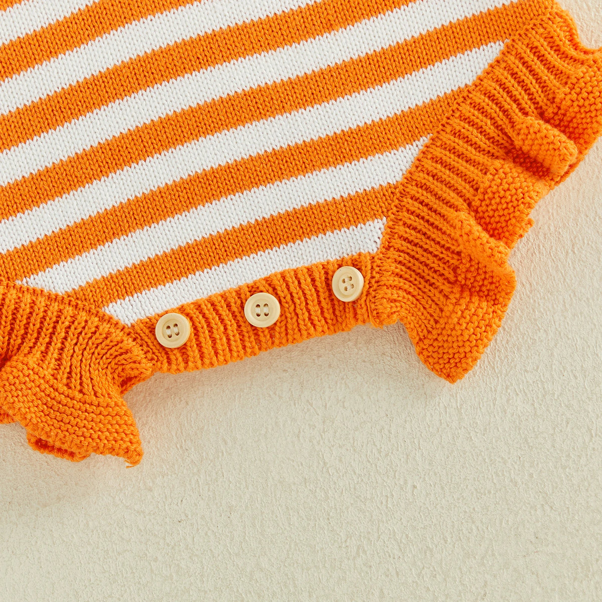 Embroidered Knit Halloween Romper