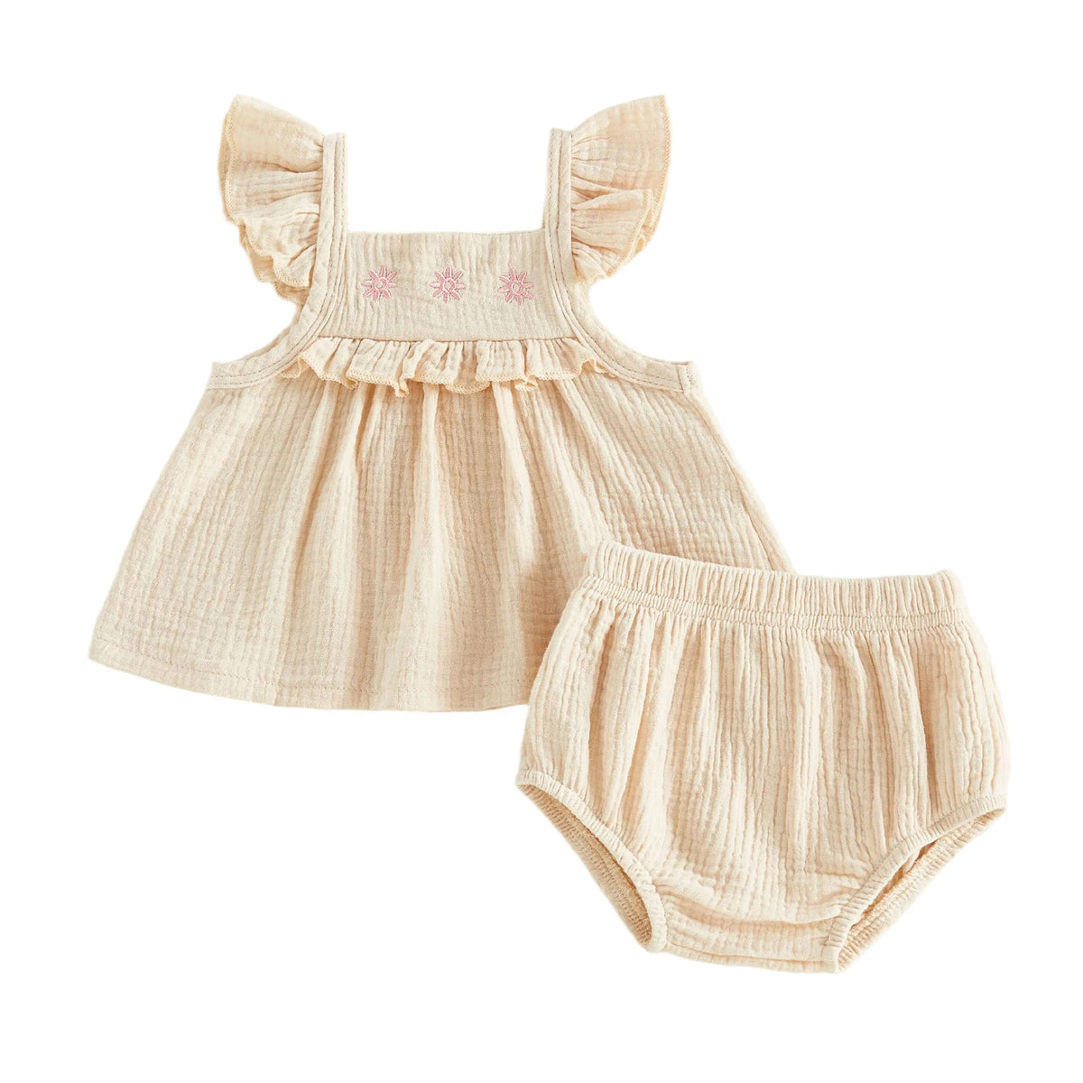 Miranda Daisy Bloomer Set - Pink