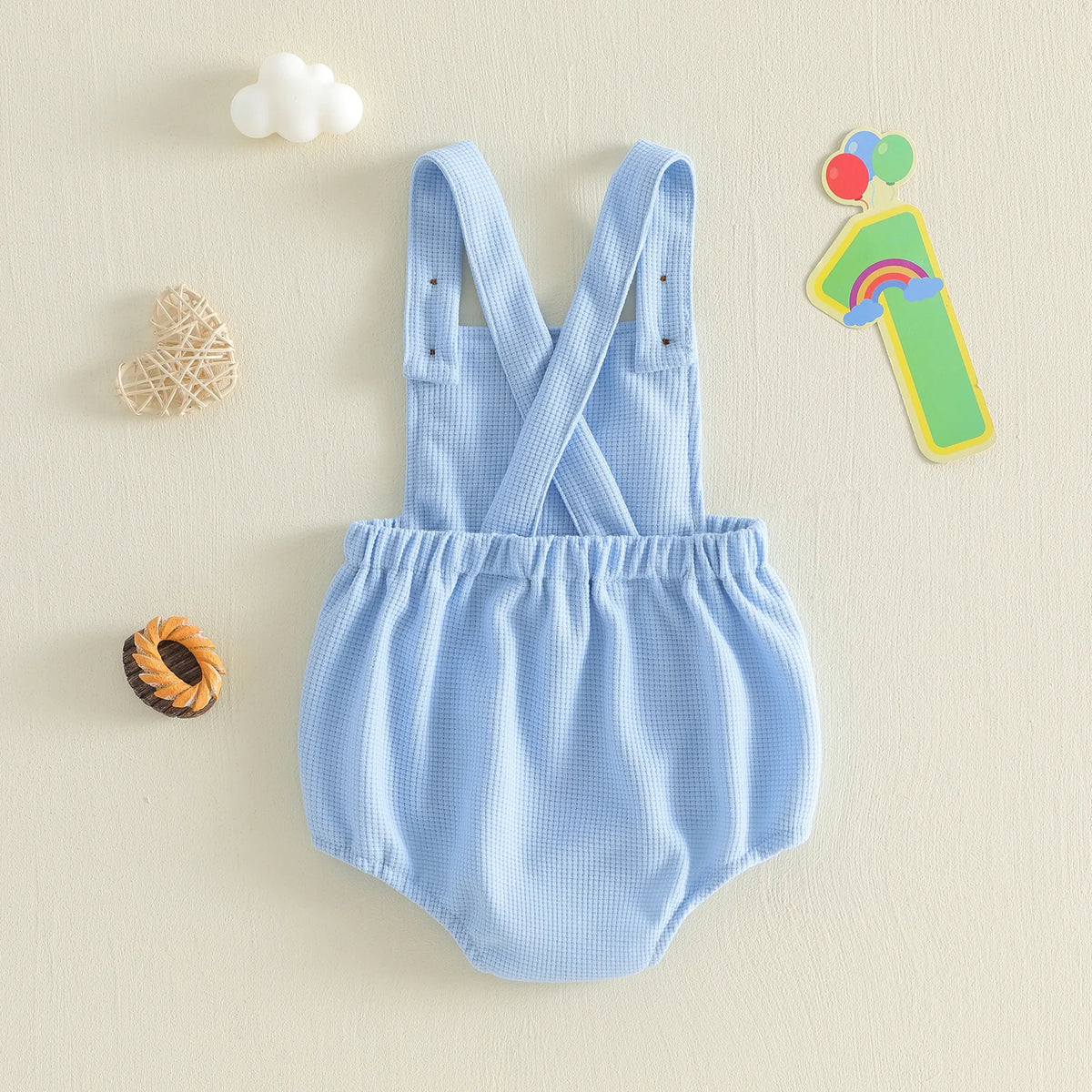 One Sweet Boy Birthday Romper - Natural