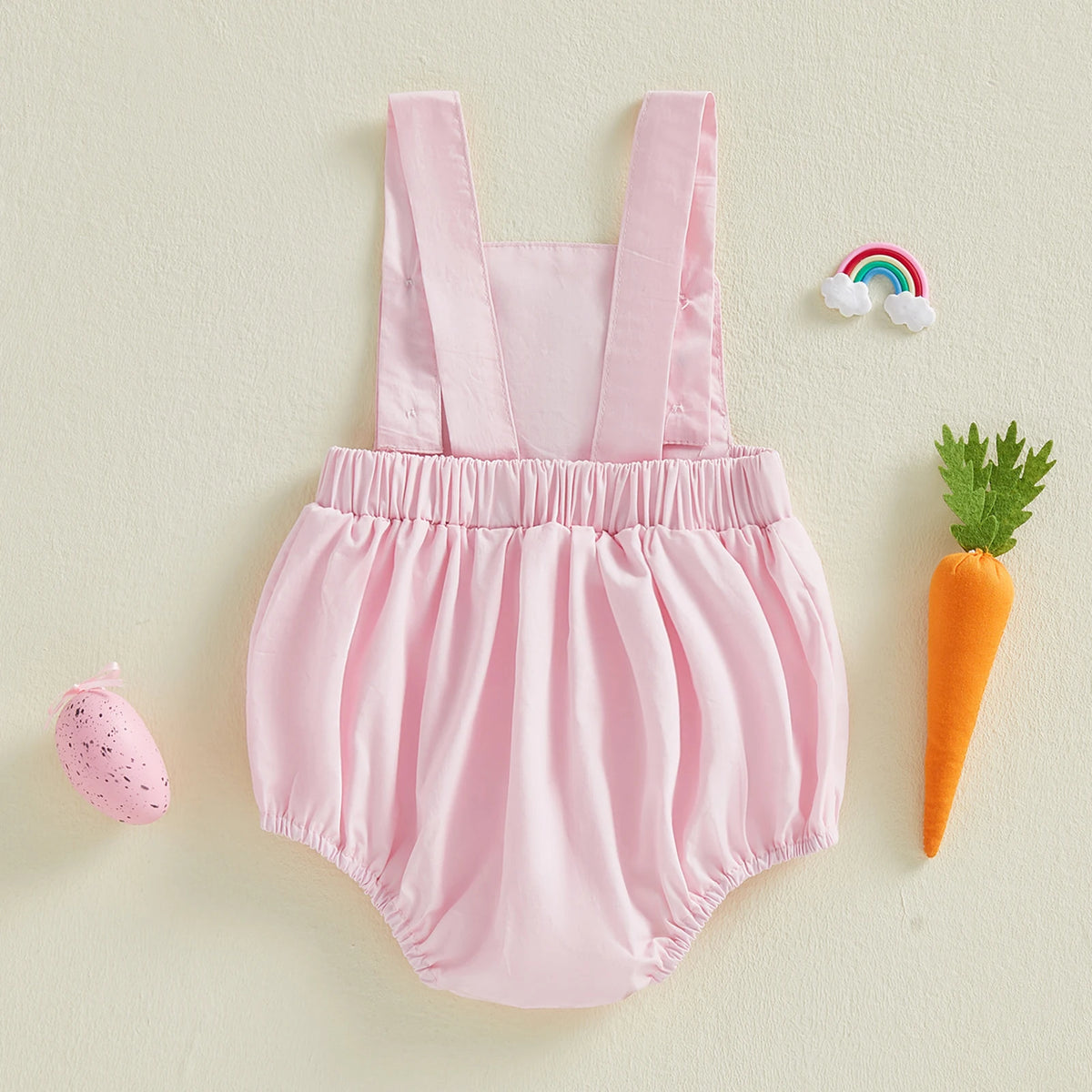 Carrot Easter Romper - Blue