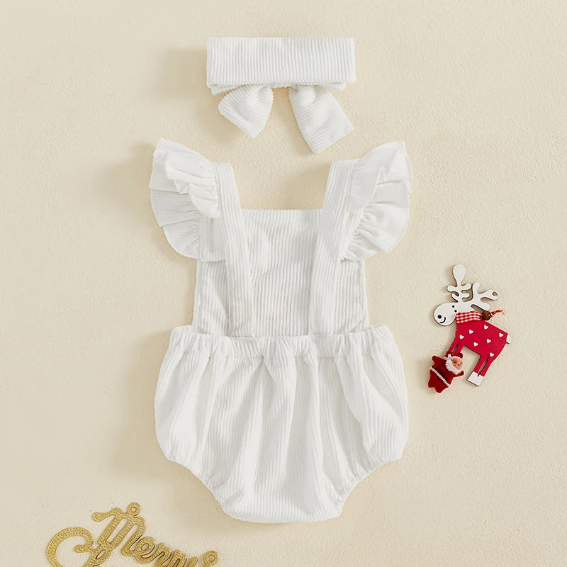 Gingerbread Flutter Christmas Romper