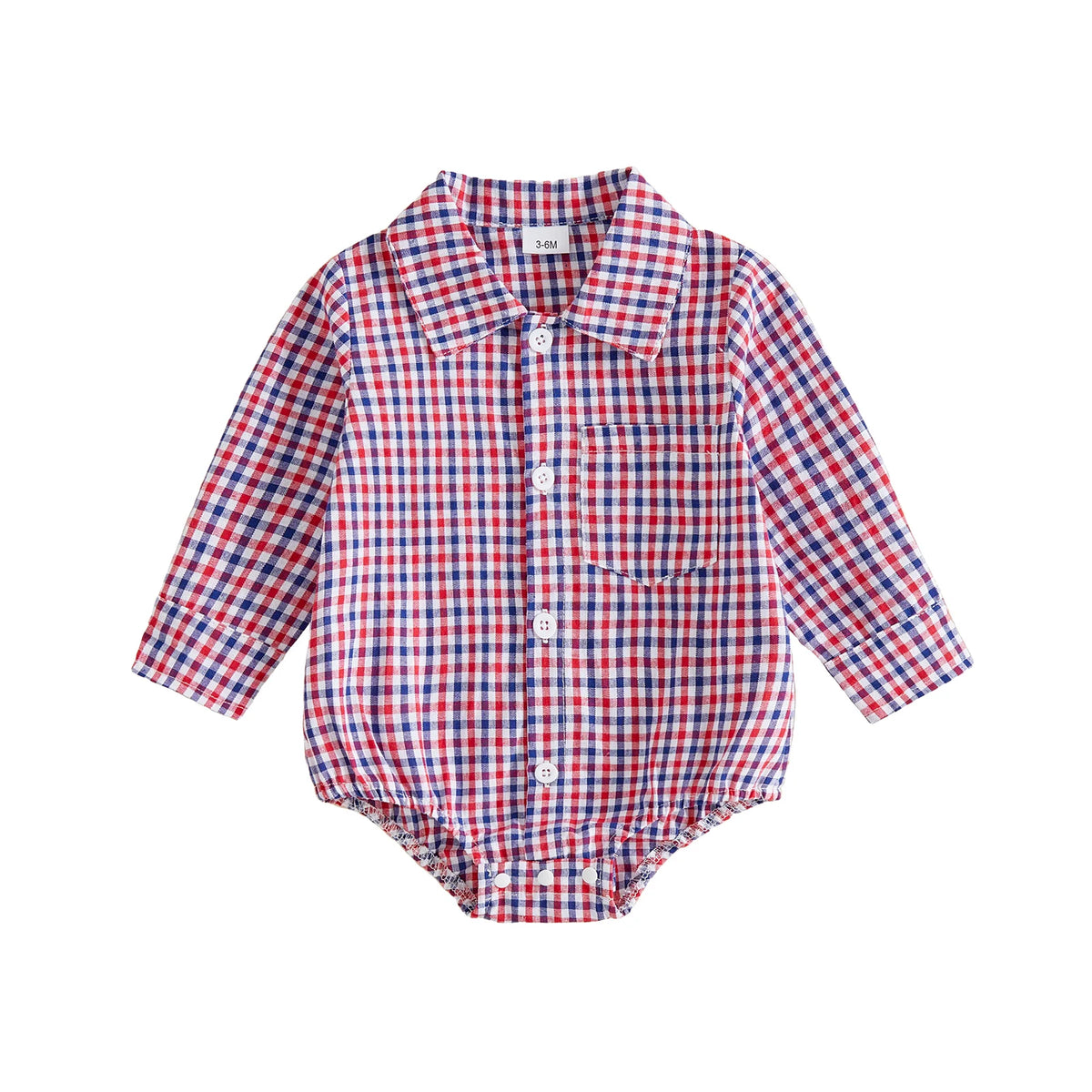 Jeffery Collared Long Sleeve Onesie - Earth
