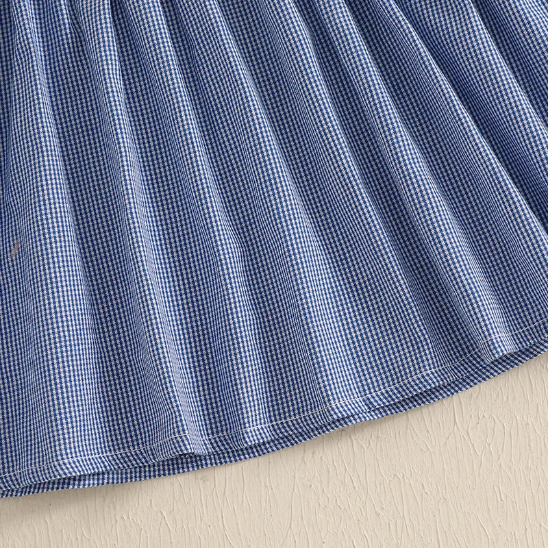 Isabella Smocked Collared Dress - Pink