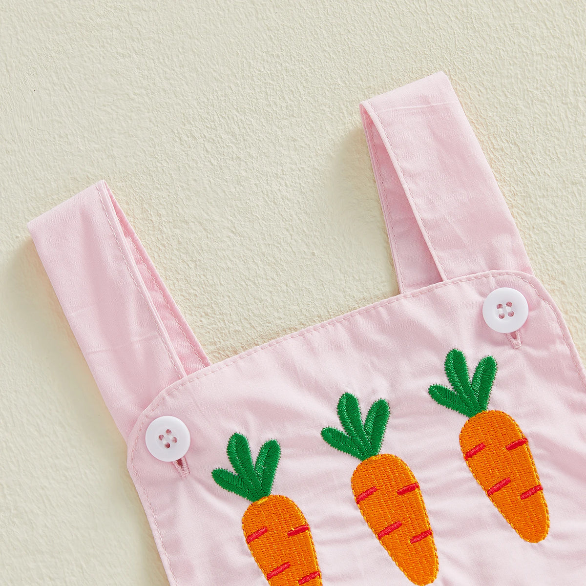 Carrot Easter Romper - Pink