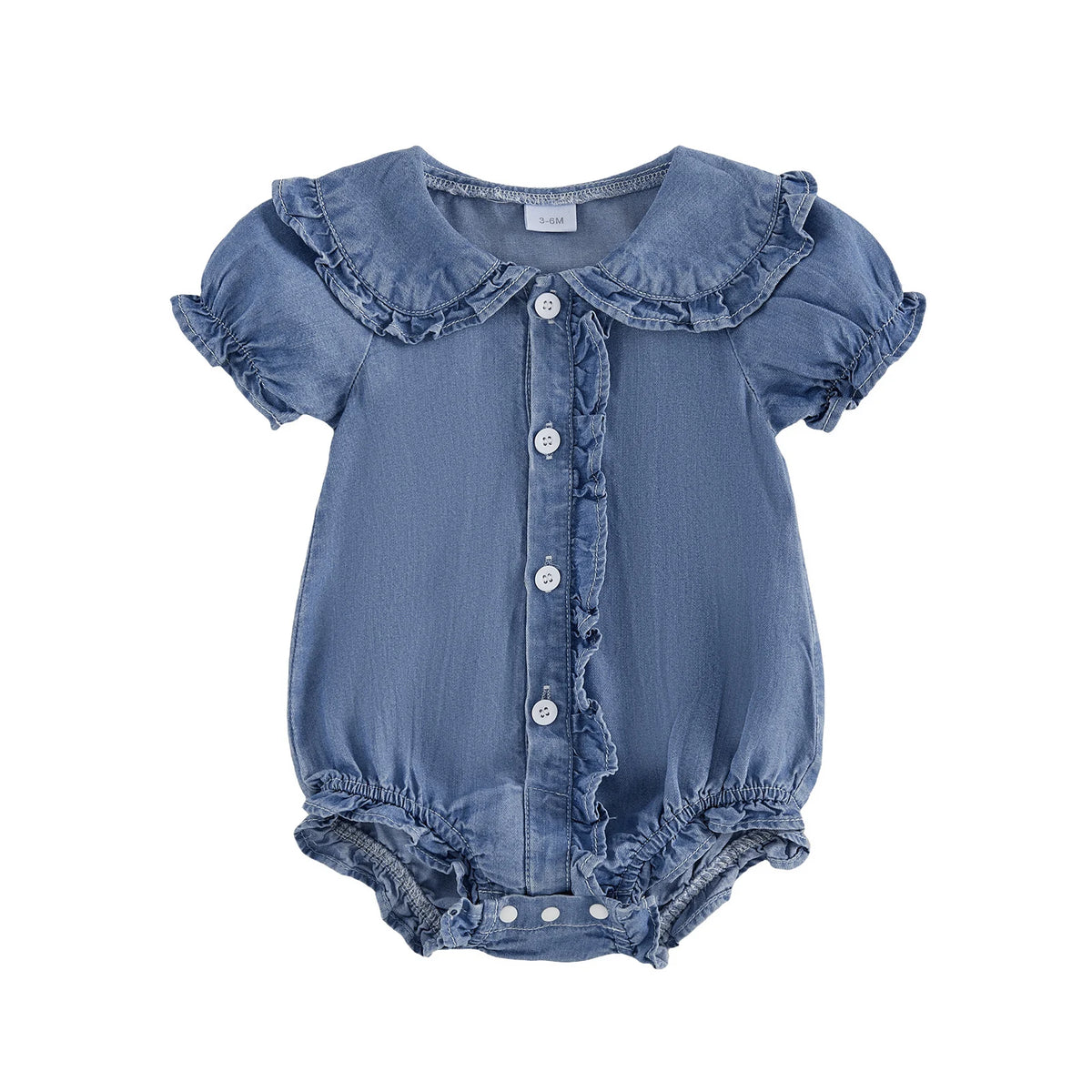 Gracie Short Sleeve Ruffle Romper