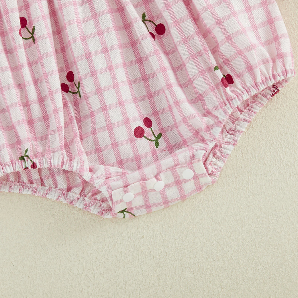 Sweet Cherry Long Sleeve Romper