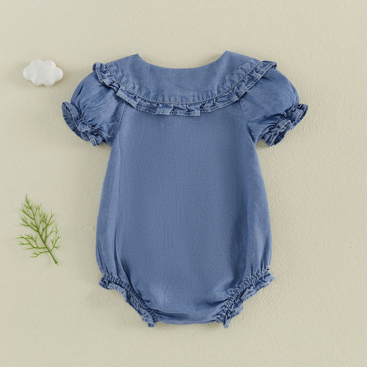 Gracie Short Sleeve Ruffle Romper