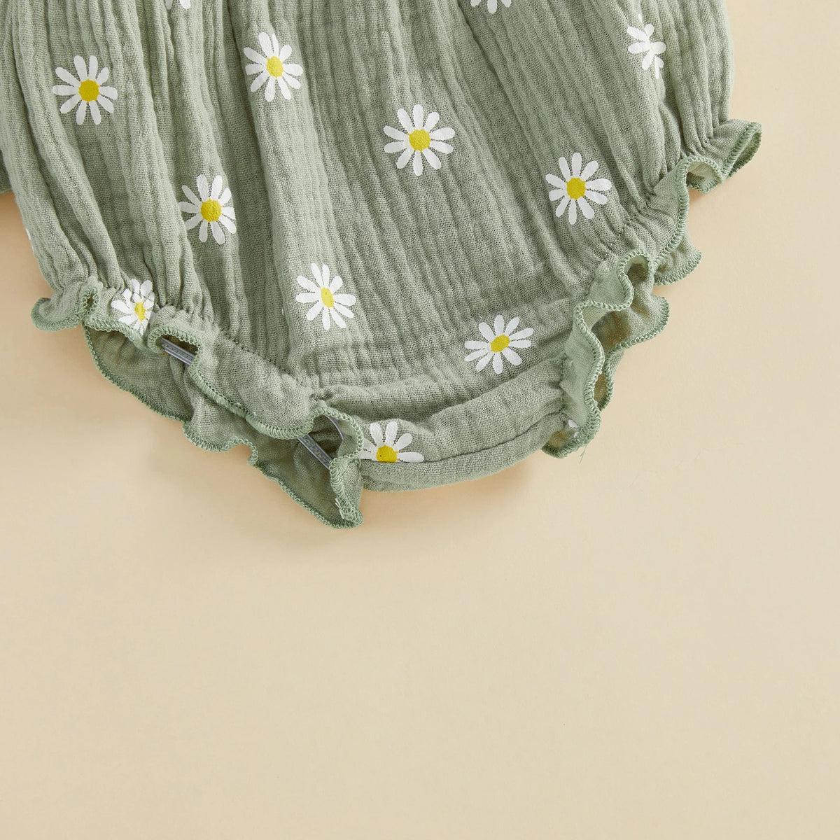Summer Sweetie Daisy Bloomer Set - Moss