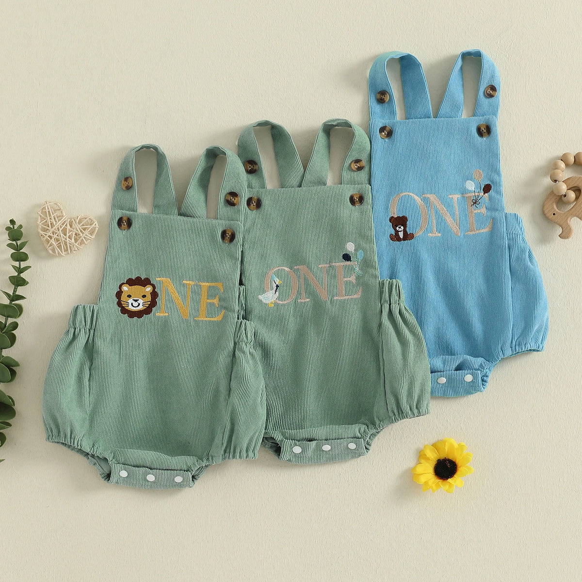 One Birthday Romper - Lion