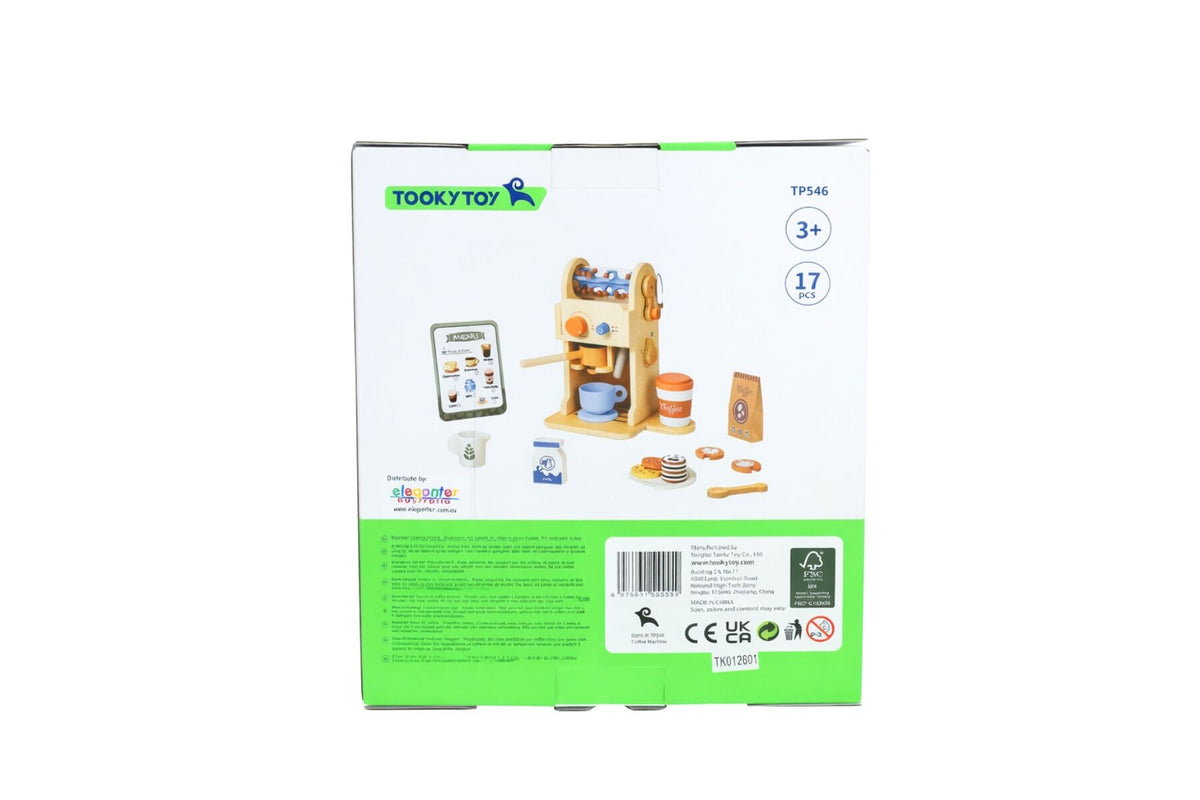 Wooden Coffee Machine Playset