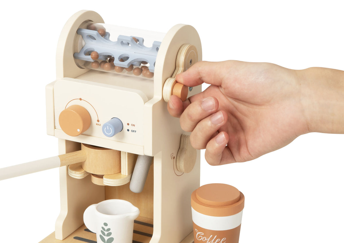 Wooden Coffee Machine Playset