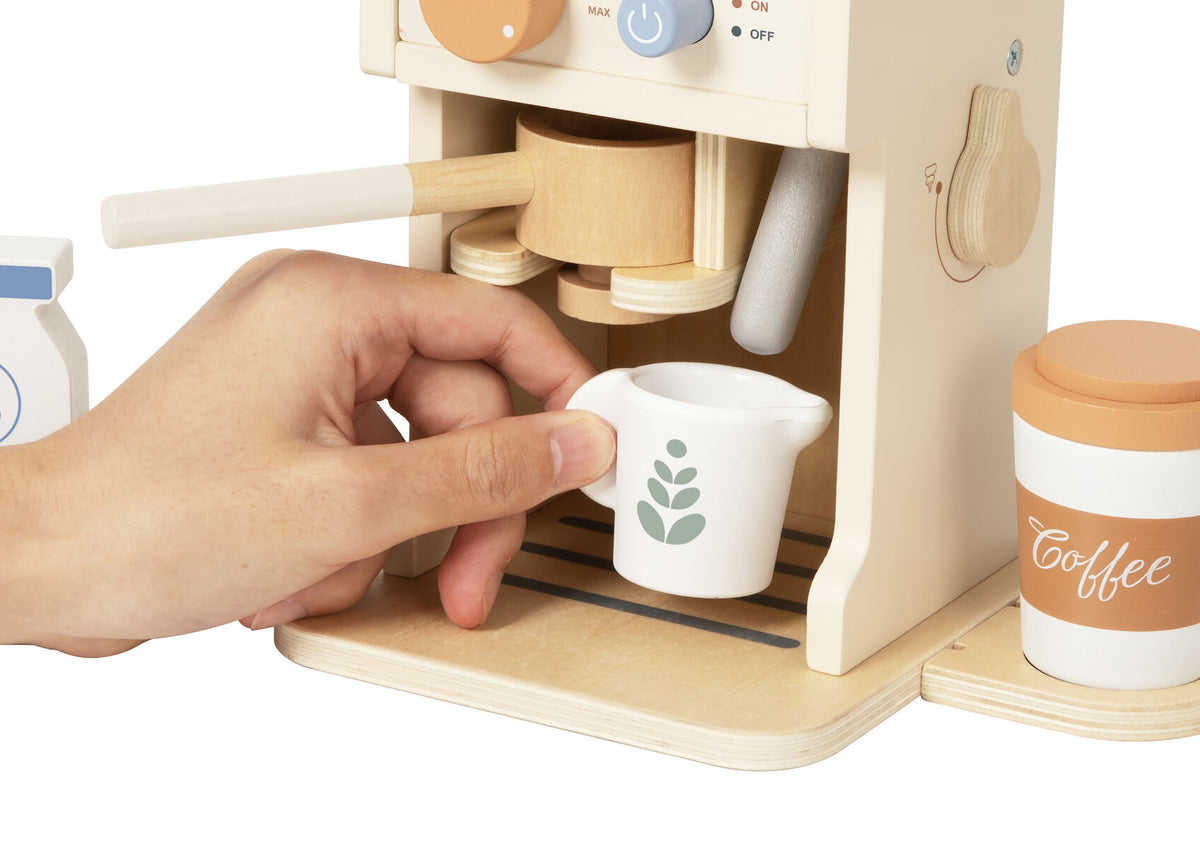 Wooden Coffee Machine Playset