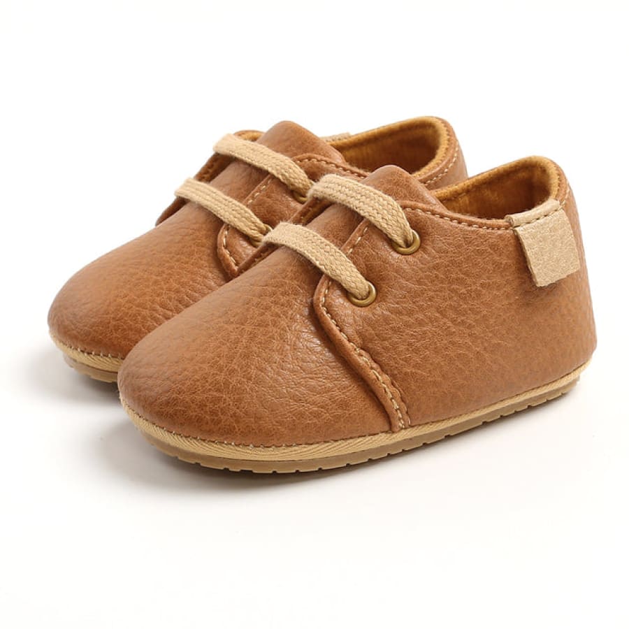 Aiden Lace Up Pre Walker - Brown - 12-18 Months - shoes shoes