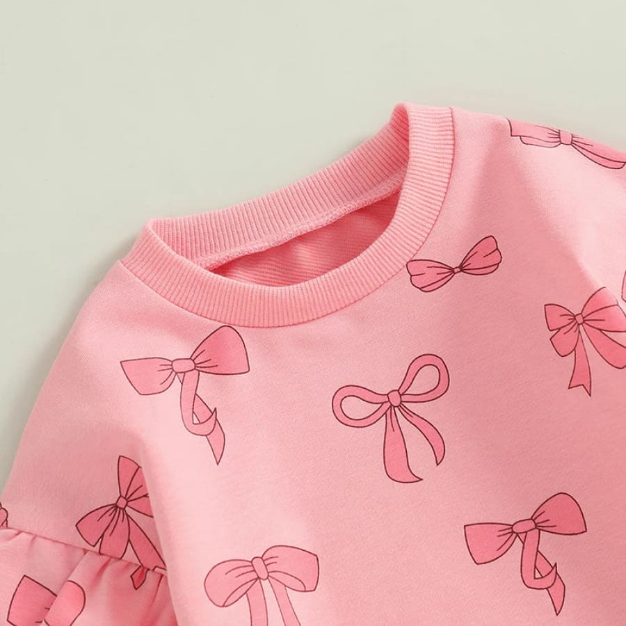 Annabelle Bow Trackie Set - Pink