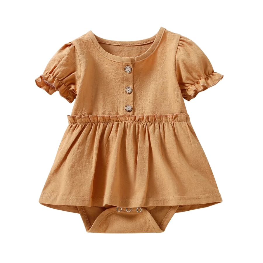 Annie Skirted Romper - Sunset - 0-3 Months