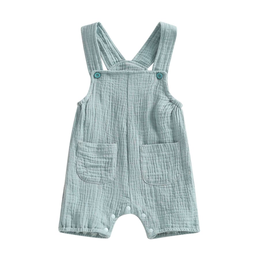 Arden Pocket Jumpsuit - Seafoam - 0-6 Months