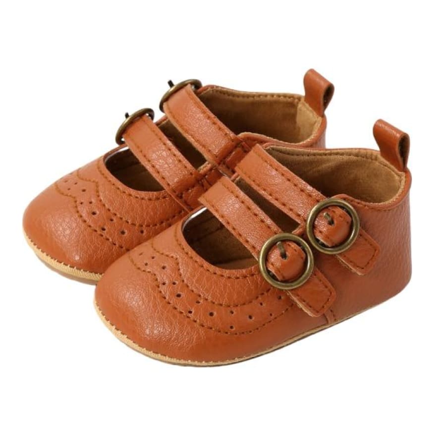 Avery Buckle Up Pre Walker - Tan - 6-12 Months - Shoes shoes