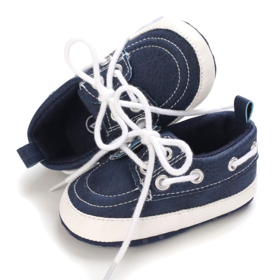 Bailey Lace Up Boat Shoe - Navy