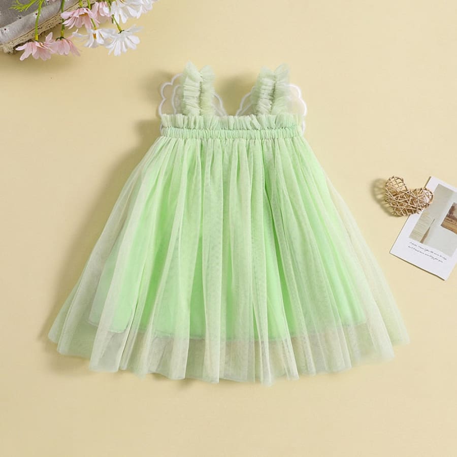 Becca Butterfly Dress - Lime