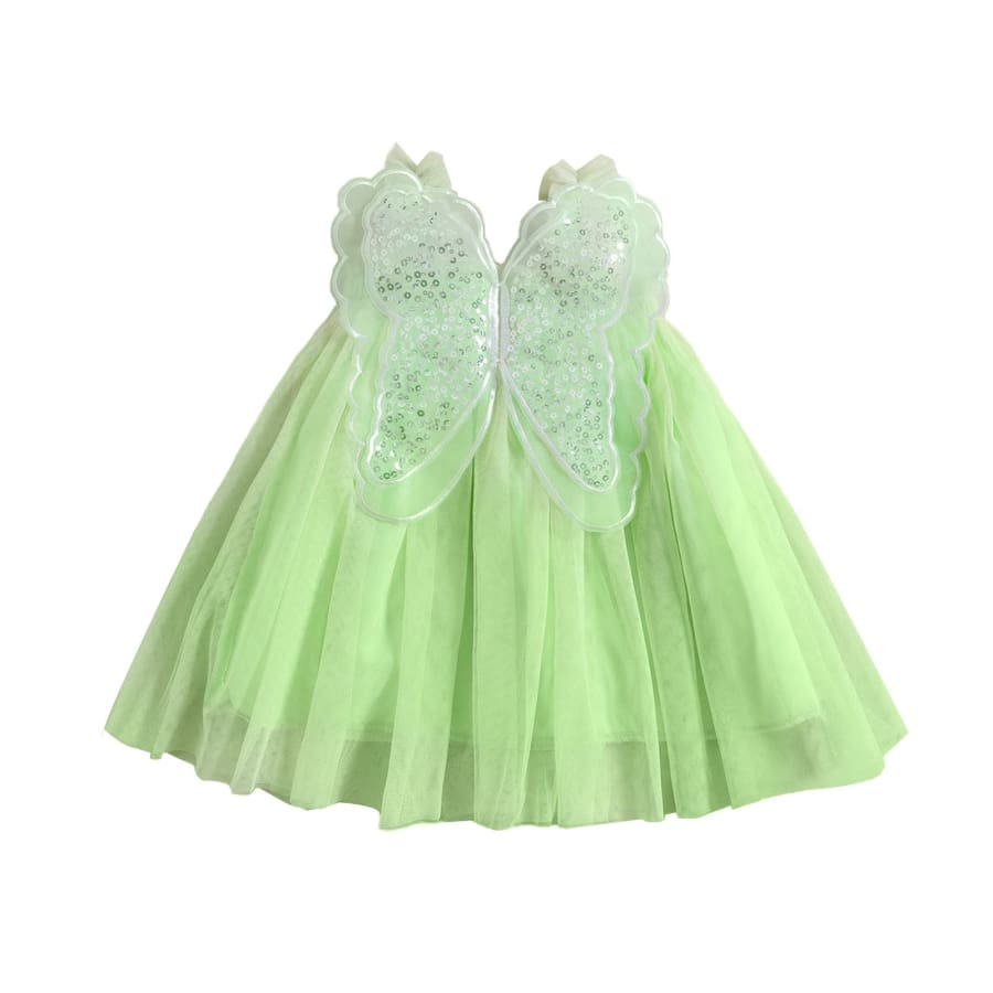Becca Butterfly Dress - Lime