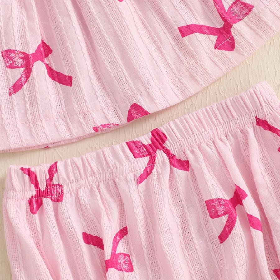 Billie Bows Babydoll Set - 0-3 Months