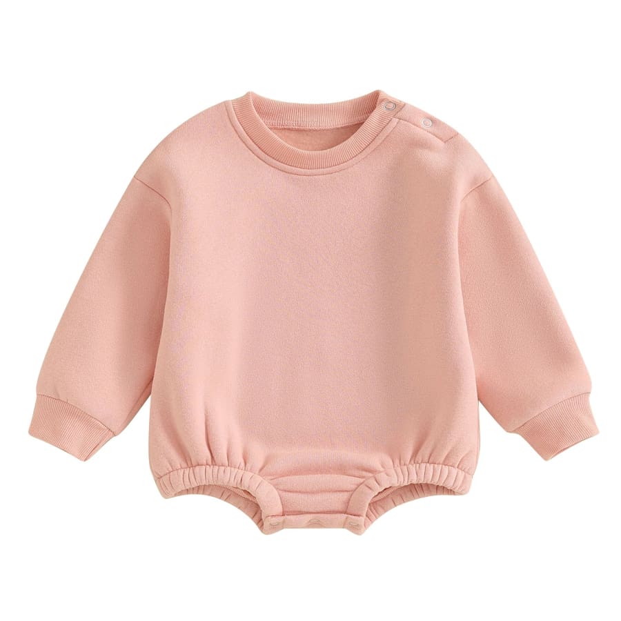 Billie Oversize Bubble Onesie - Peachy - 0-3 Months