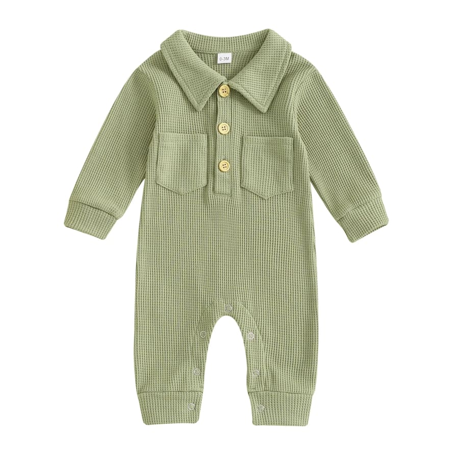 Braxton Collared Ribbed Jumpsuit - Natural