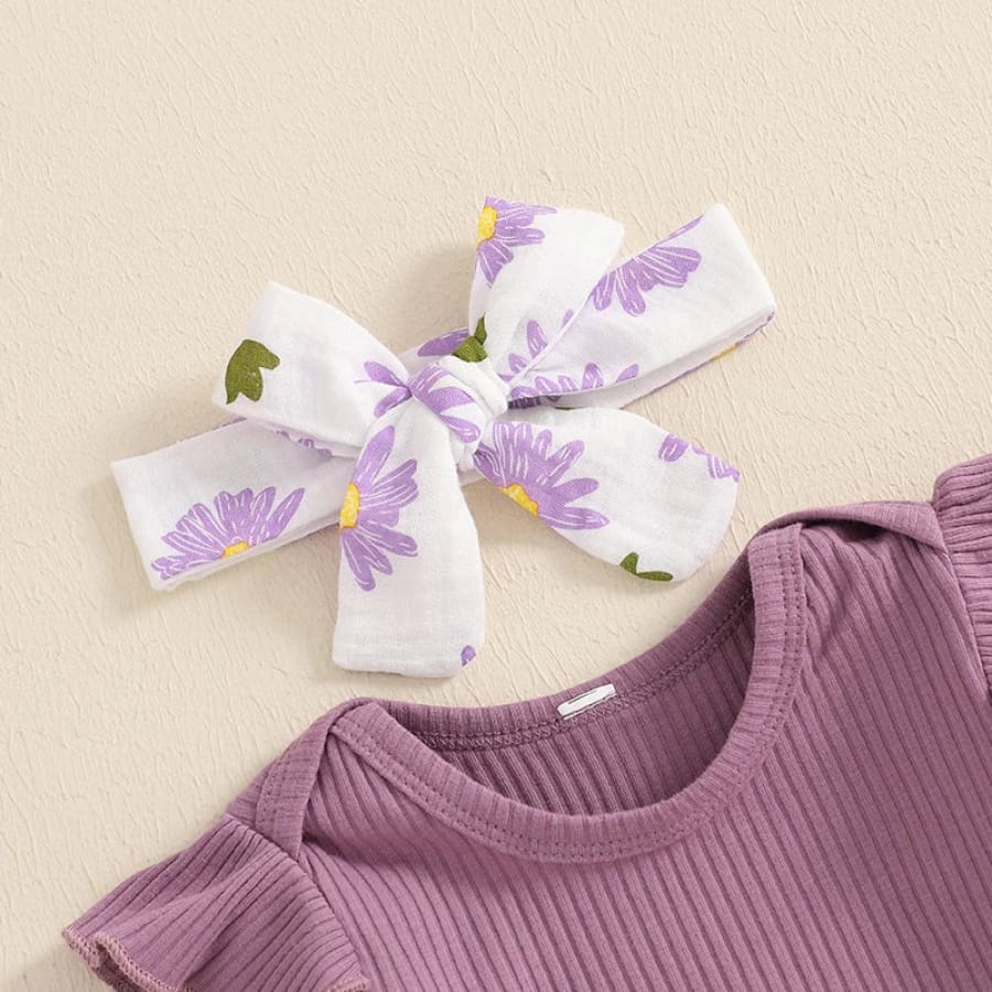 Bronte Floral Long Sleeve Set - Blue