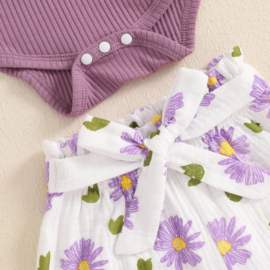 Bronte Floral Long Sleeve Set - Mauve