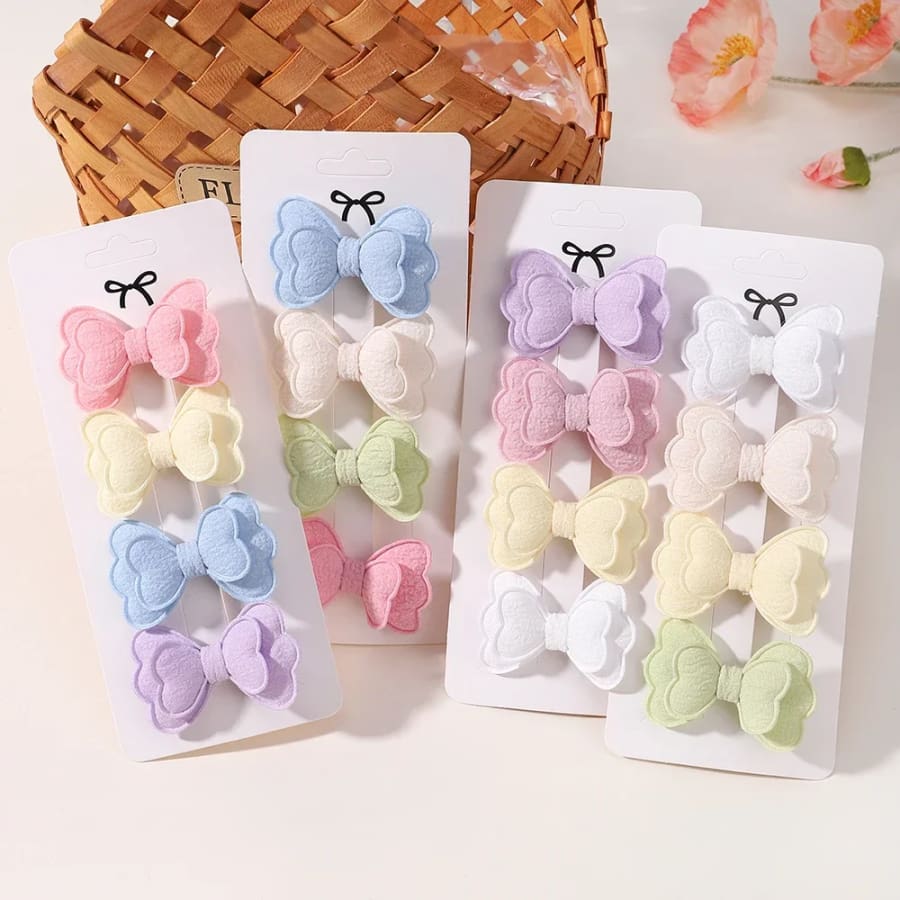 Butterfly Hair Clips - 4 Pack Neutrals