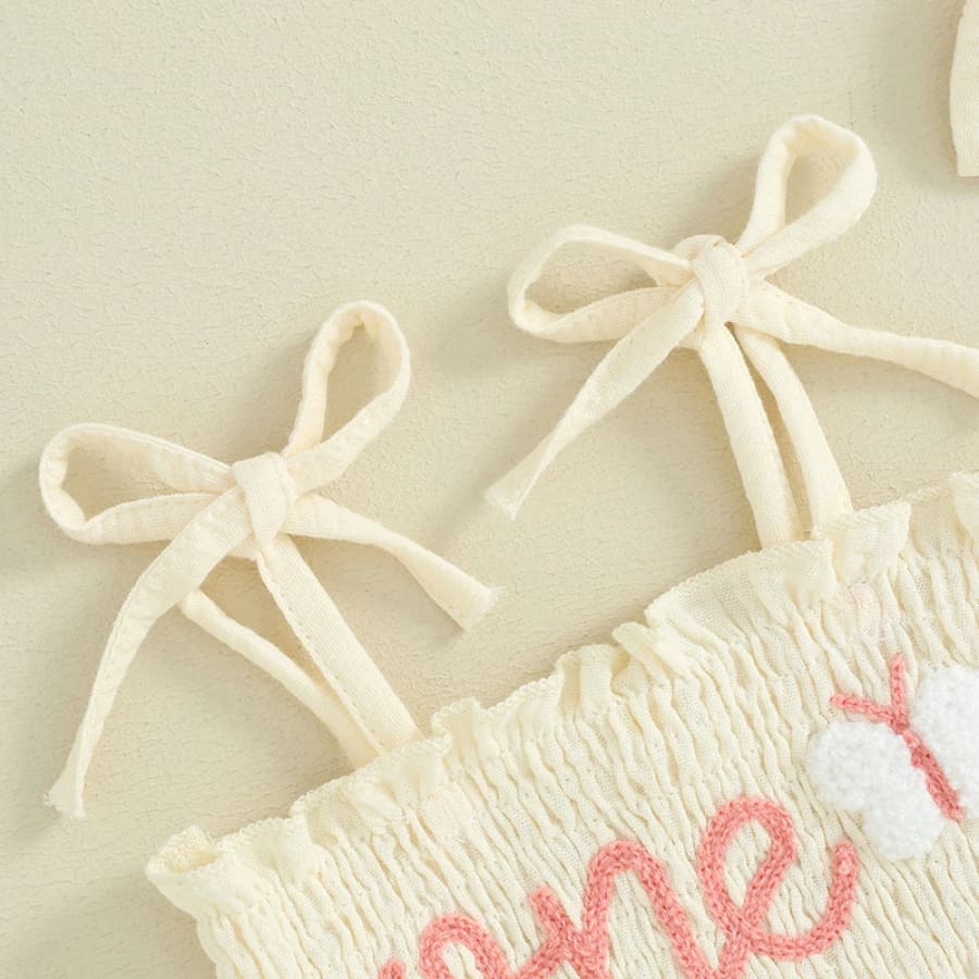 Butterfly One Tutu Romper - Blush