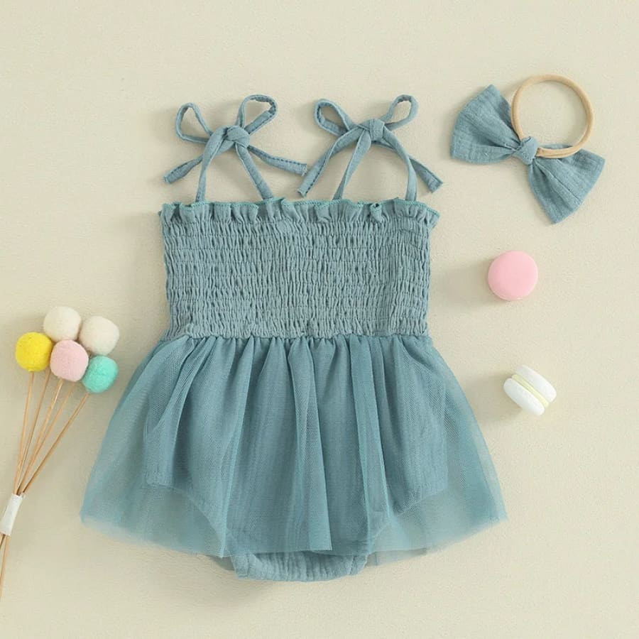 Butterfly One Tutu Romper - Blush