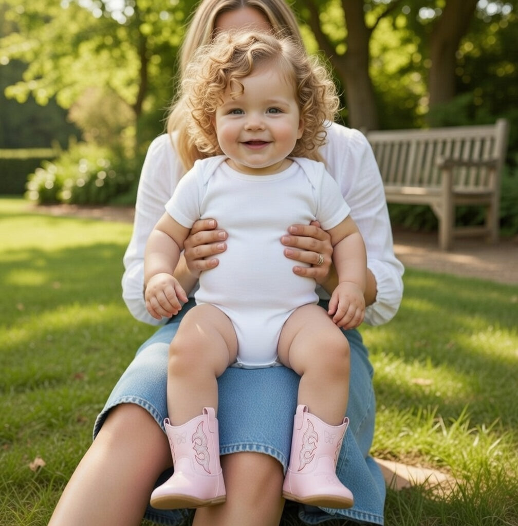 Callie Cowboy Baby Boots - Pink