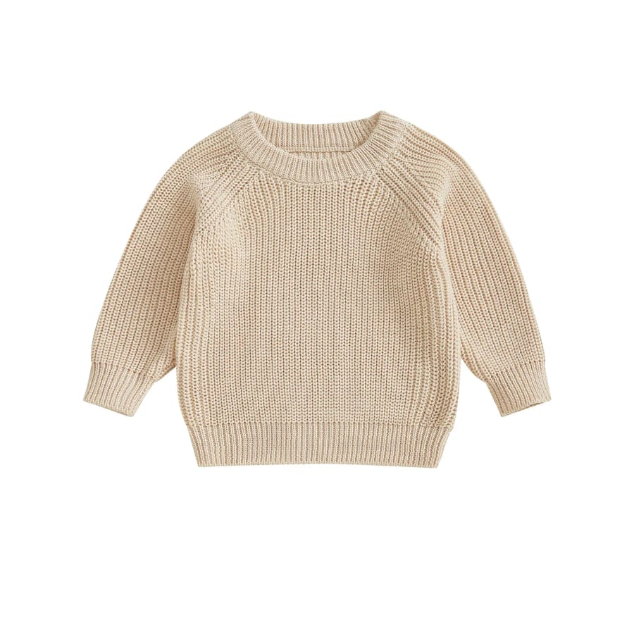 Callie Cosy Knit Sweater - Natural - 0-3 Months