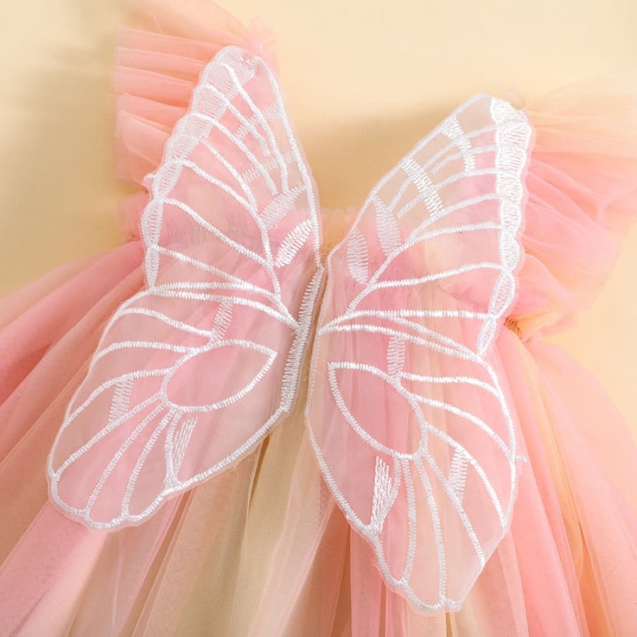 Carmelina Butterfly Romper - Peach
