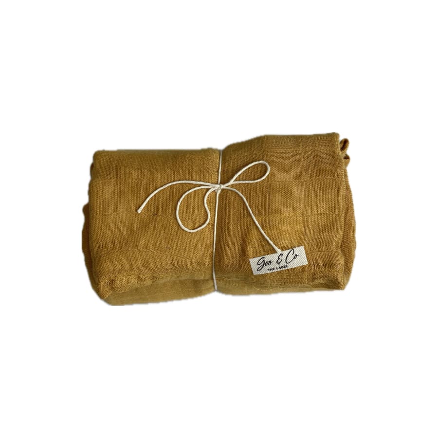 Carmen Muslin Swaddle Wrap - Mustard