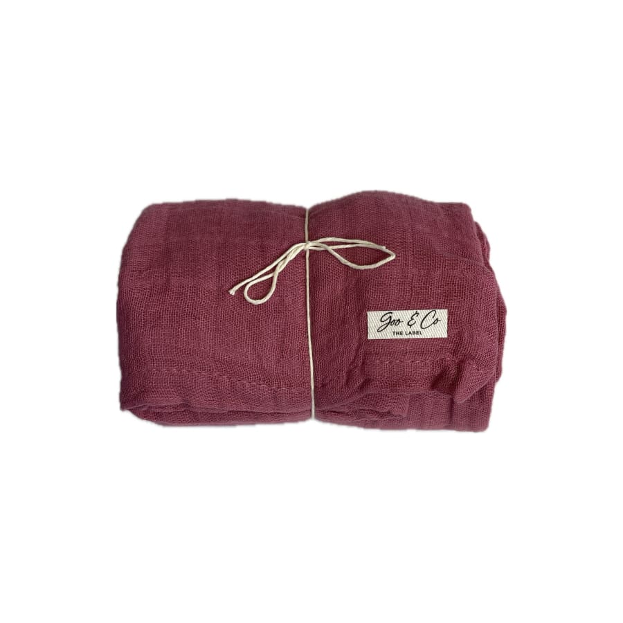 Carmen Muslin Swaddle Wrap - Plum