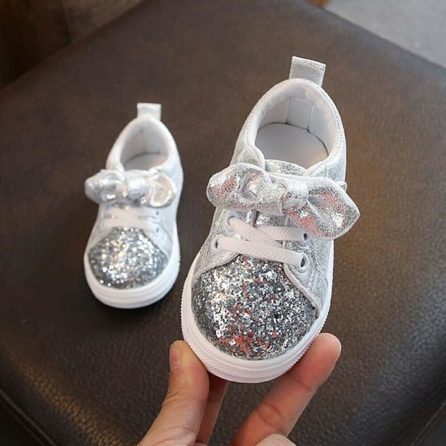 CeCe Sparkles Pre Walker Shoe - Silver / 23 - Shoes shoes