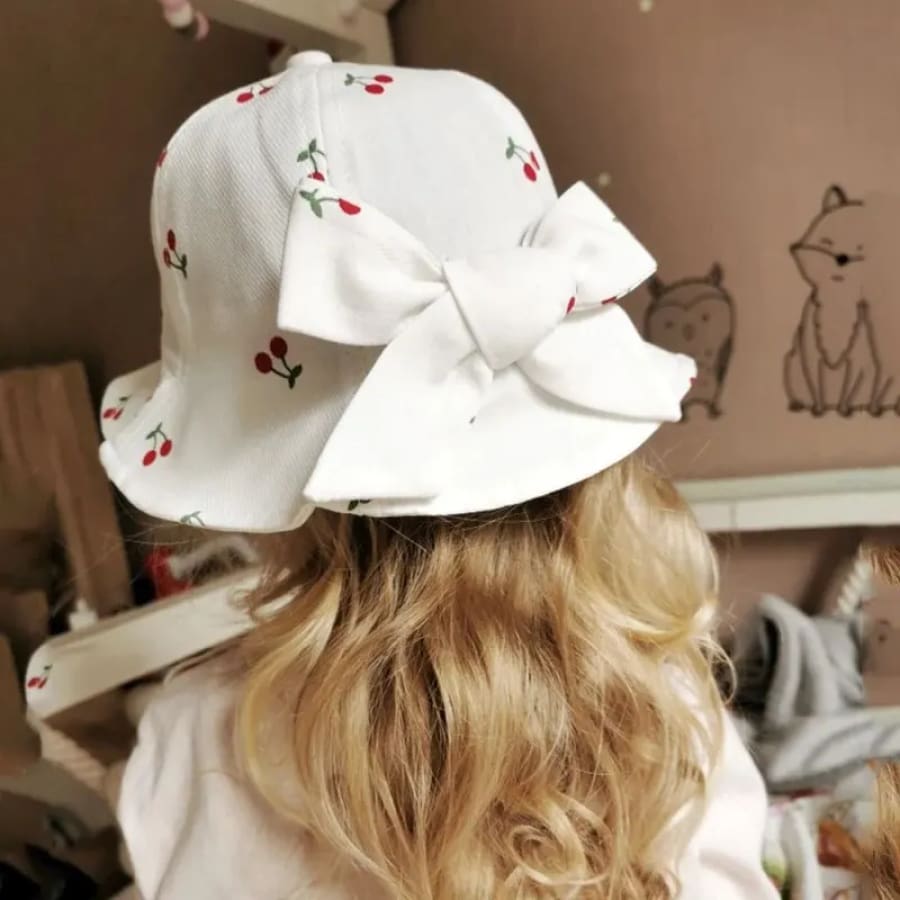 Cherry Print Sun Hat