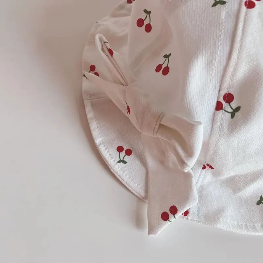 Cherry Print Sun Hat