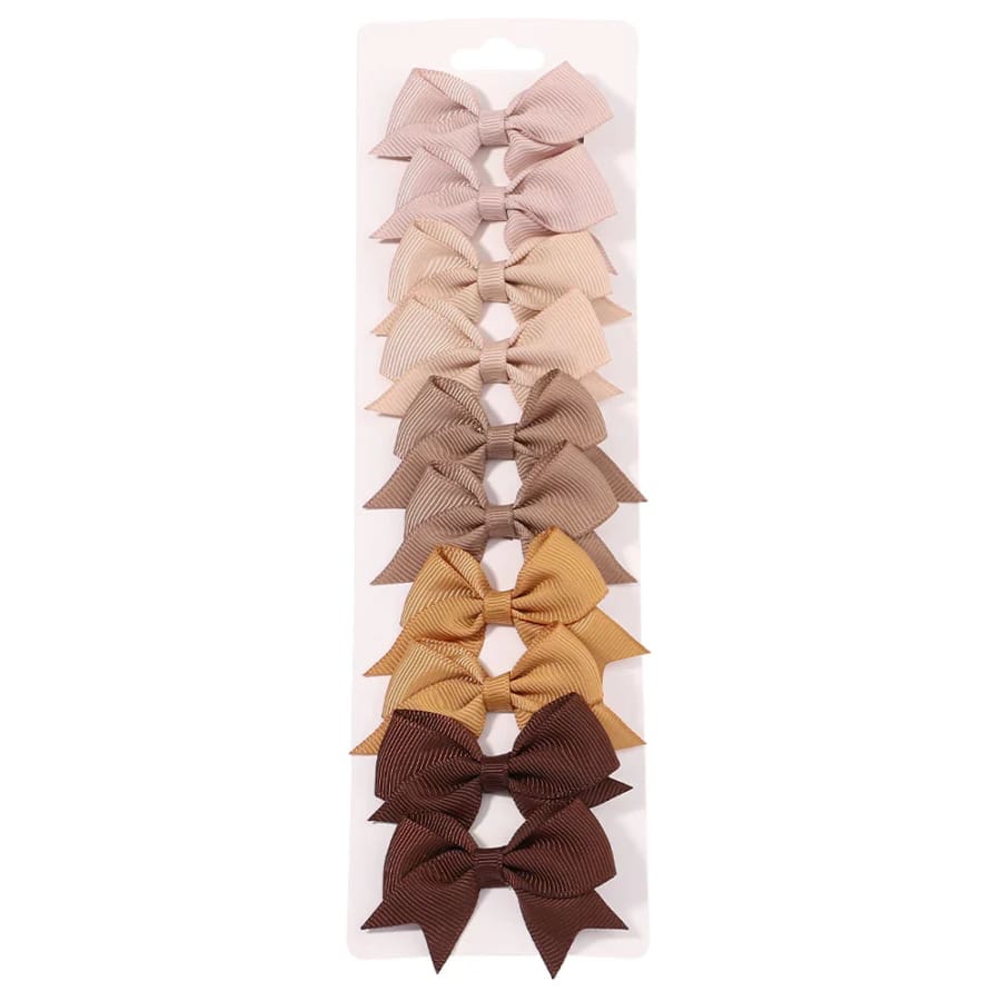 Chloe 10 Piece Hair Clip Set - Blush