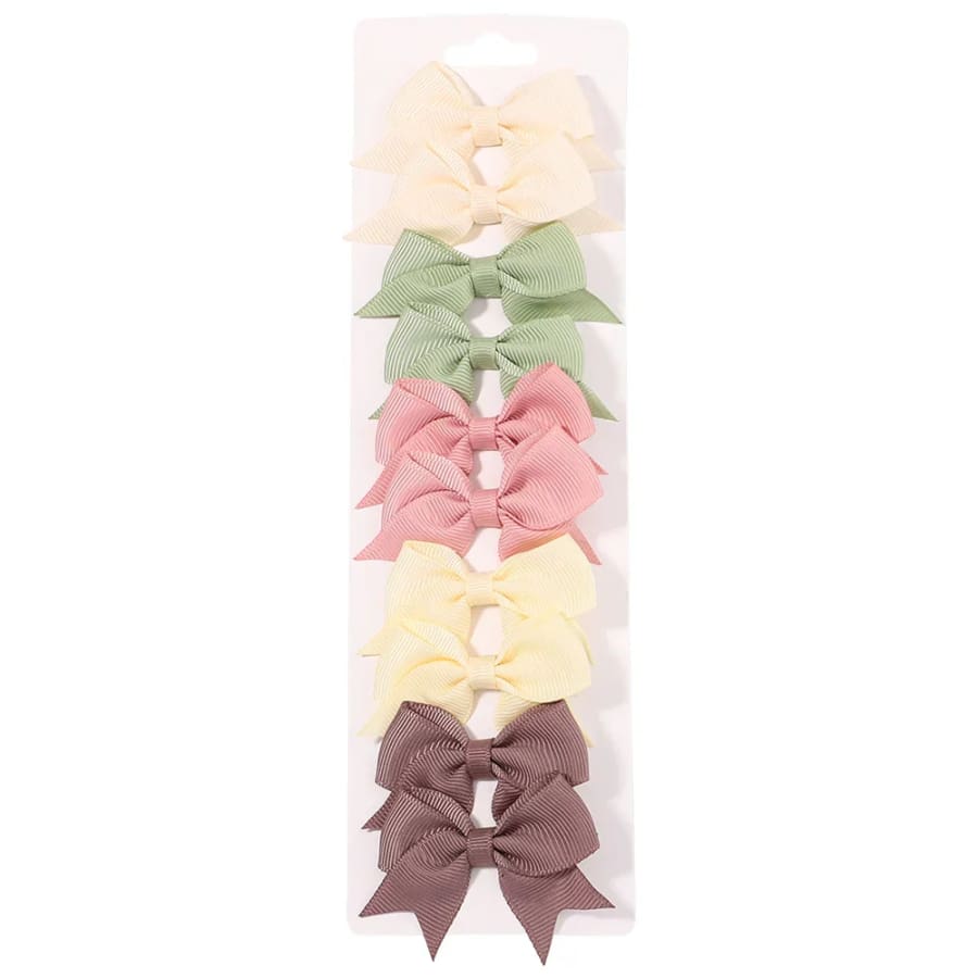 Chloe 10 Piece Hair Clip Set - Blush