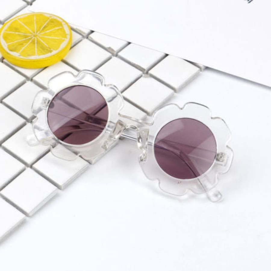 Chloe Flower Sunglasses - Clear - Sunglasses sunglasses