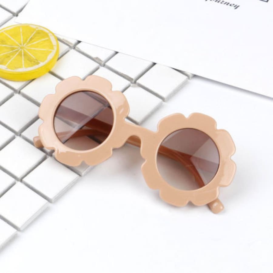 Chloe Flower Sunglasses - Orange - Sunglasses sunglasses